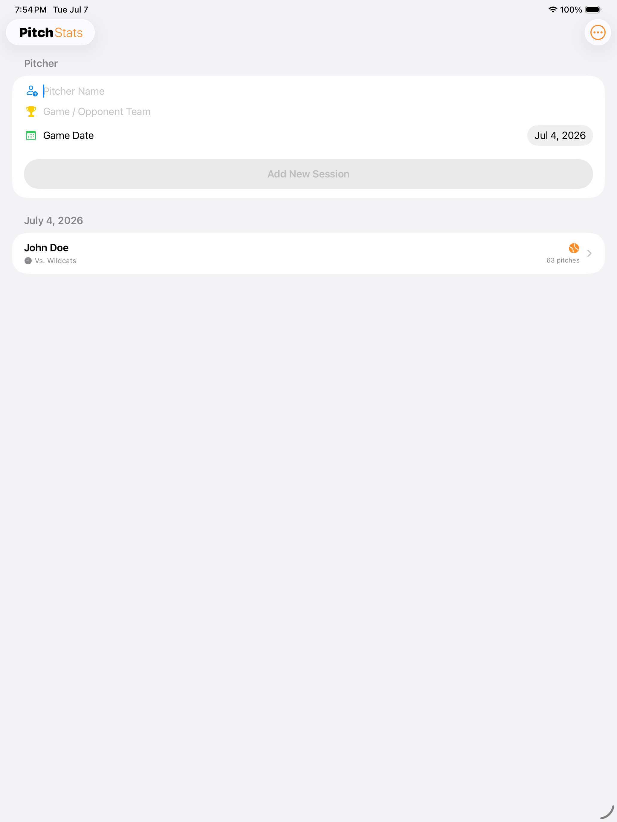 PitchStats - Pitching Tracker screenshot 7