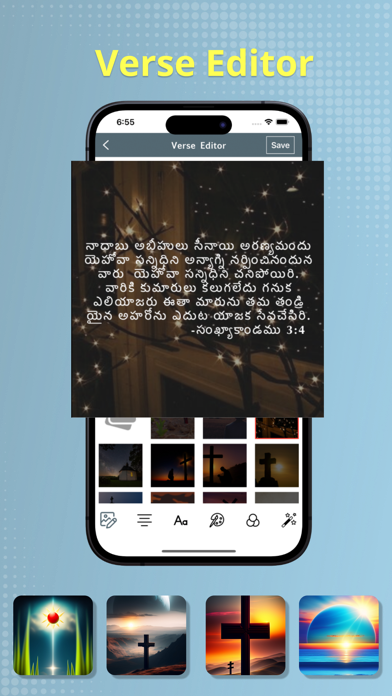 Telugu Bible. Screenshot