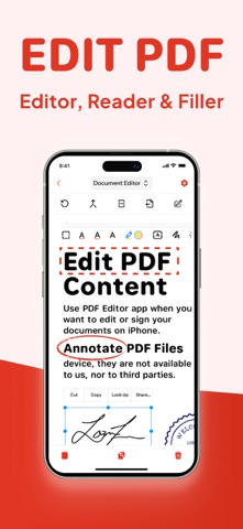 PDF Editor App | Edit Document iPhone screenshot
