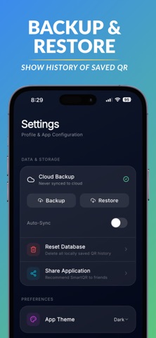QR Code: Backup & Restore Screenshot 5 of 5