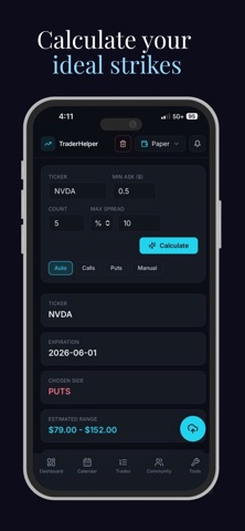 Trader Helper iPhone screenshot