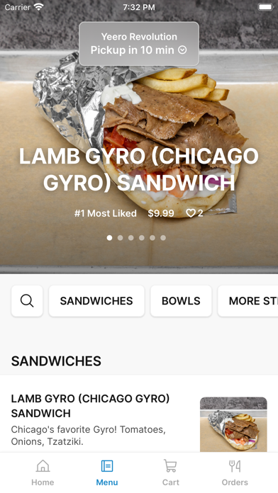 Yeero Revolution iPhone screenshot 2 - Food & Drink app