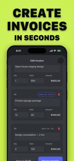 Free Invoice maker & Estimate screenshot 4