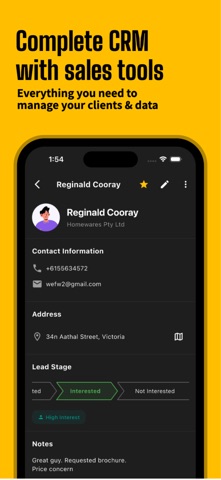 D2D CRM: Door to Door Sales iPhone screenshot