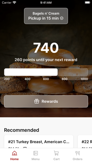 Bagels n' Cream To Go iPhone screenshot 1 - Food & Drink app