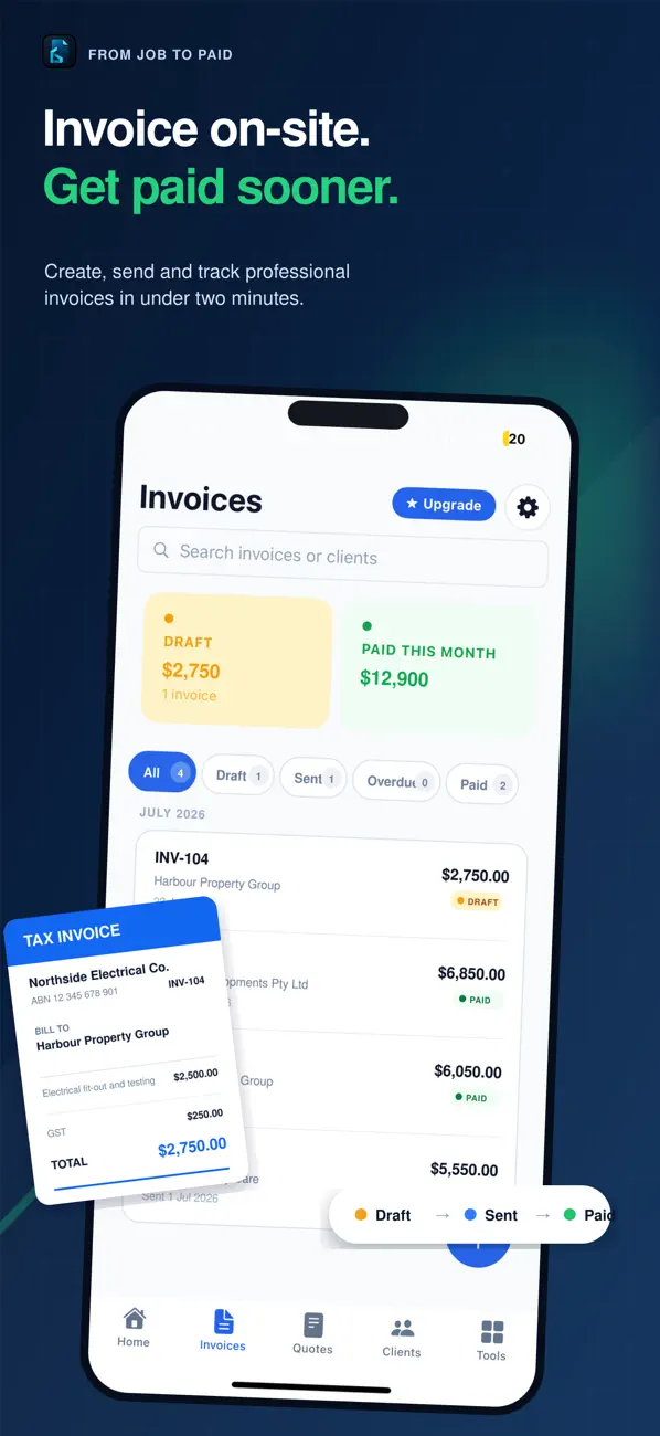 Buildstate Invoice current App Store screenshot 2