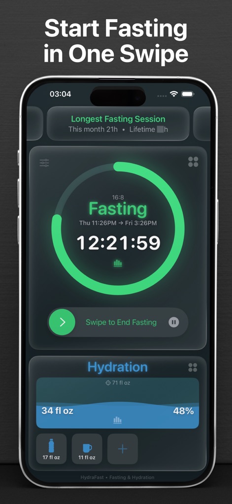 HydraFast: Fasting & Water - Health & Fitness App | MWM