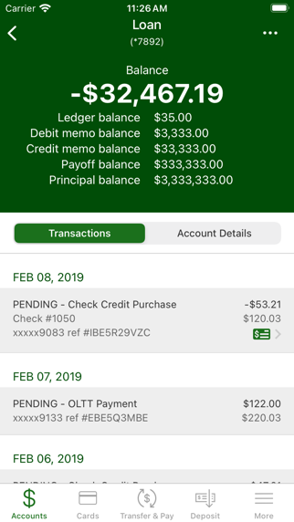 First National Bank Brookfield Screenshot
