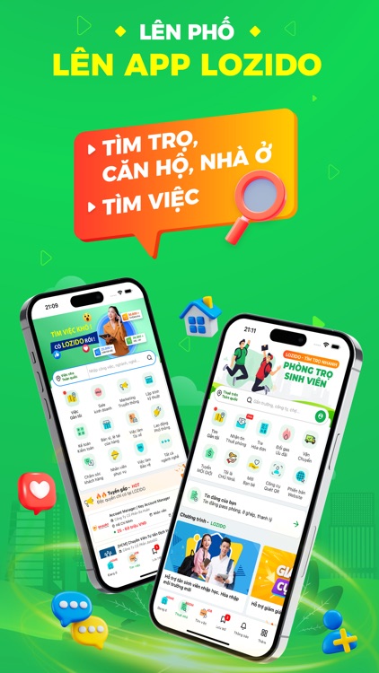 Phòng trọ, căn hộ & việc làm