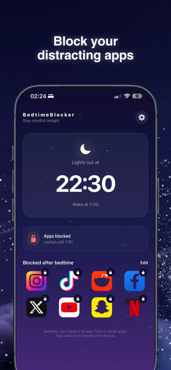Screenshot #3 pour Bedtime Blocker (d50242)