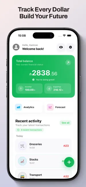 CashCoach: AI Expense Tracker screenshot 1