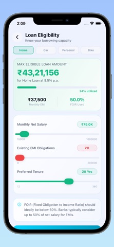 EMI Calculator: All Loan Types Screenshot 6 of 8
