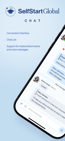 SelfStartGlobal Chat screenshot