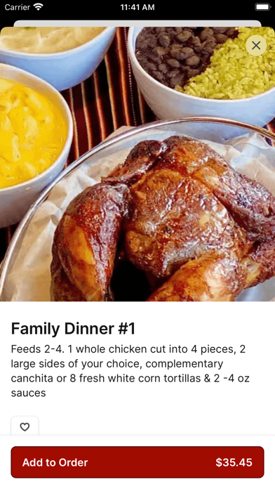 Inka Chicken iPhone screenshot 4 - Food & Drink app