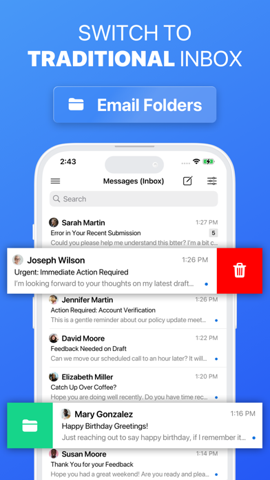ChatInbox: Chat-Style Email iPhone screenshot 6 - Productivity app