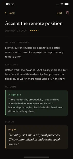 Verdict - Decision Journal screenshot 4