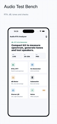 Audio RTA Analyzer Screenshot 1 of 6