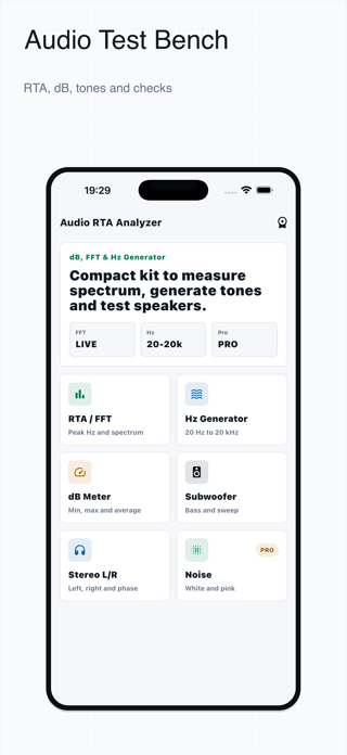 Audio RTA Analyzer Screenshot 1 of 6