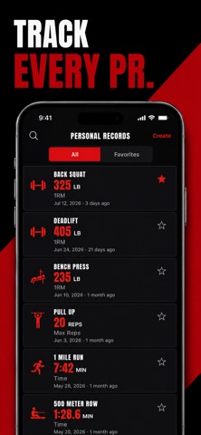 WOD Log - HIIT Workout Tracker iPhone screenshot
