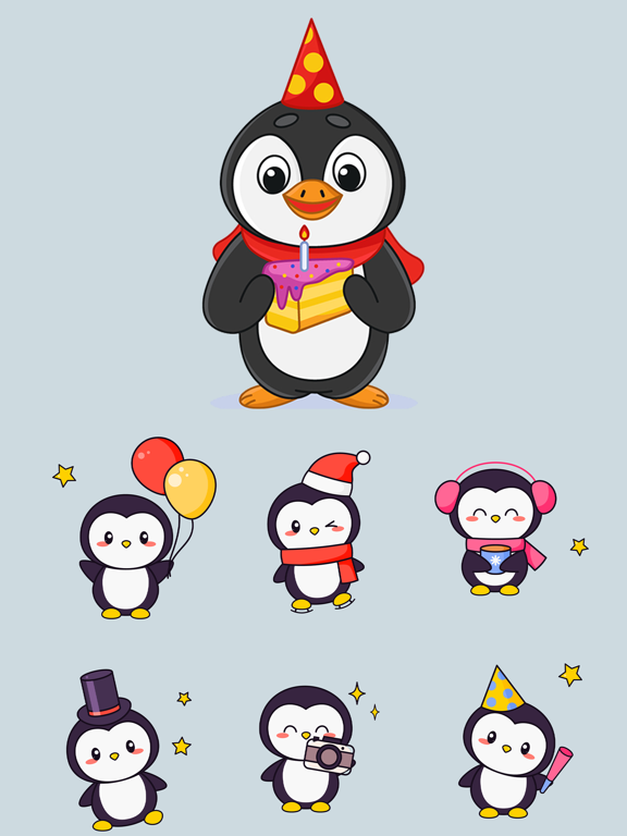 Screenshot #4 pour Adorable Baby Penguin Stickers