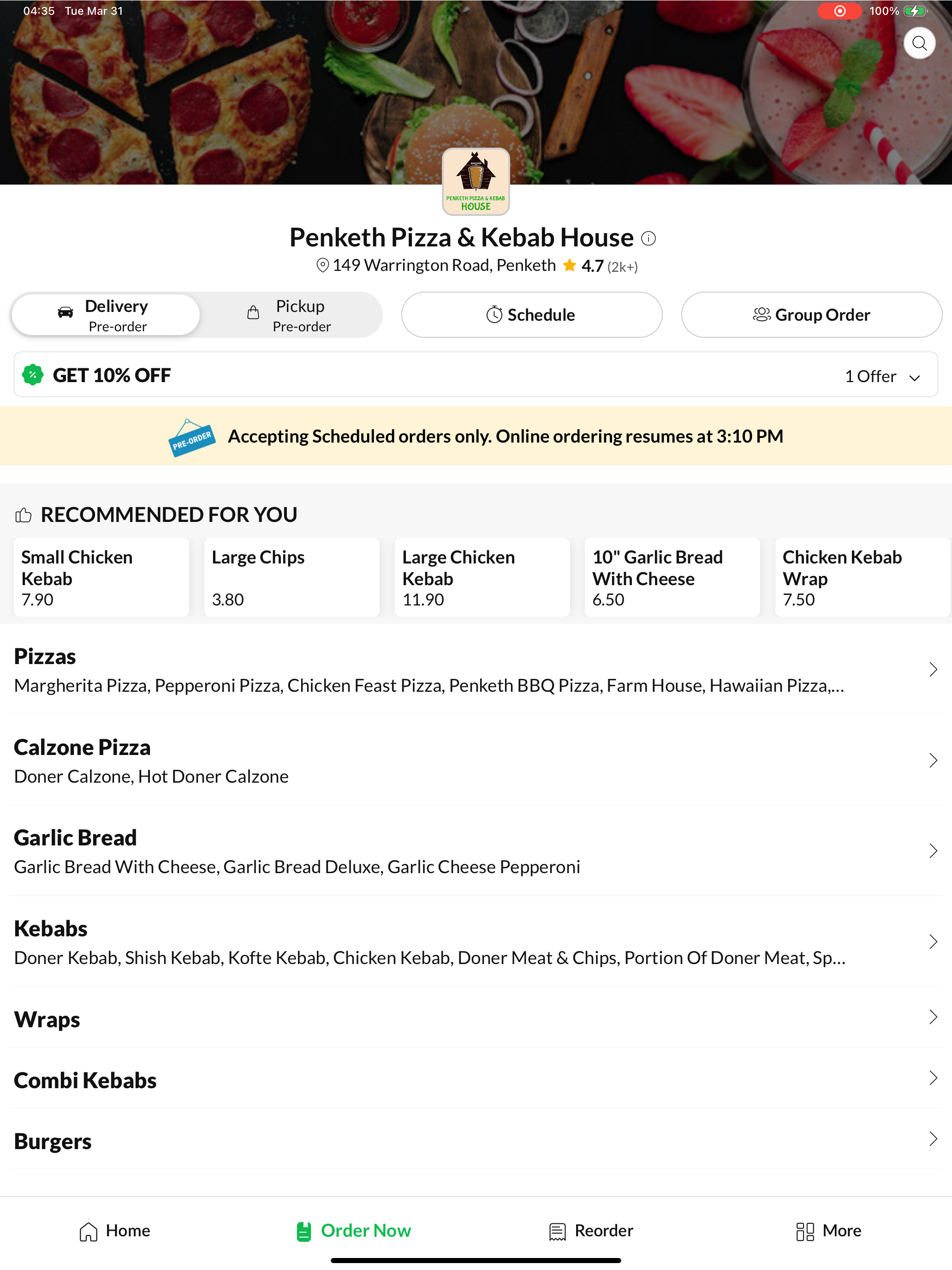 Penketh Pizza & Kebab House screenshot 6
