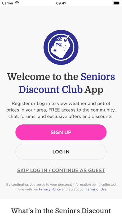 Seniors Discount Club Screenshot