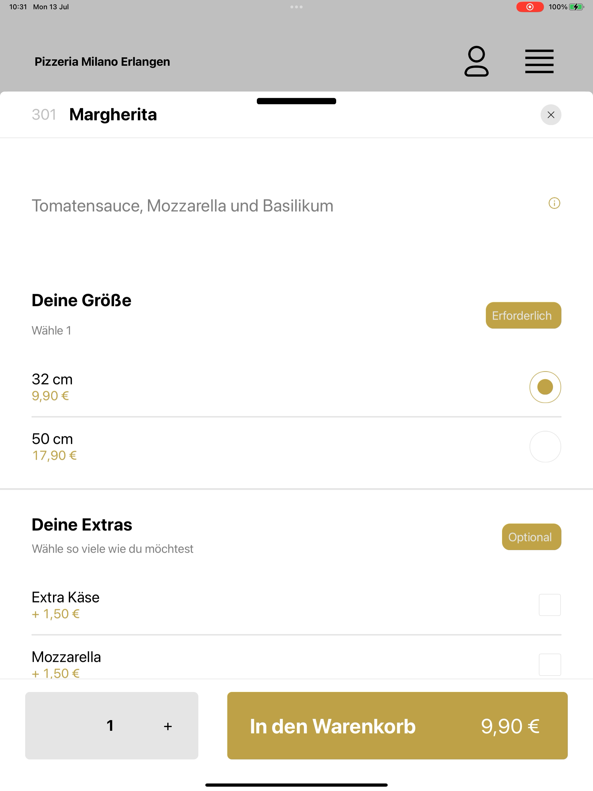 Pizza Milano Erlangen screenshot 15