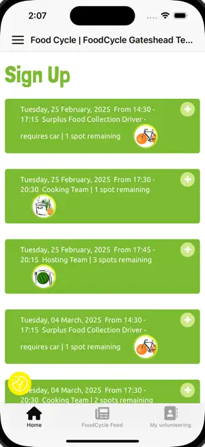 FoodCycle screenshot 1