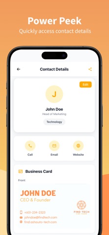 Find - Business Card Manager screenshot