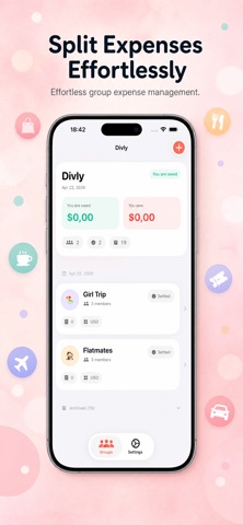 Divly: Split Expenses screenshot