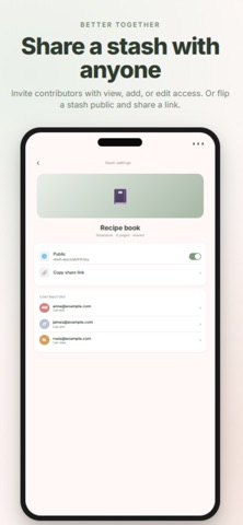 Stash: Notes, Links & Media screenshot