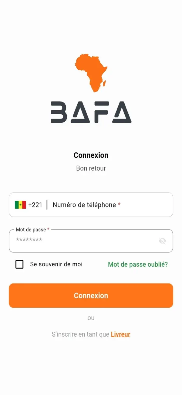 Screenshot #1 pour BAFA Delivery