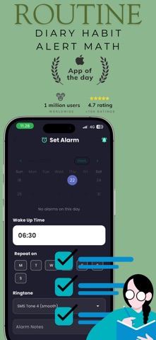 Routine - Habit & Math Alarm screenshot