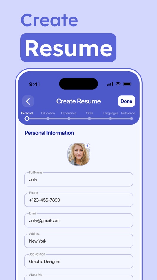 #3. Resume Builder: CV Maker App (iOS) Bởi: Thi My Tam Truong