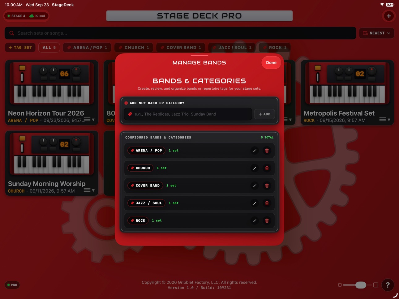 Screenshot 9 of Stage Deck: Setlist Manager