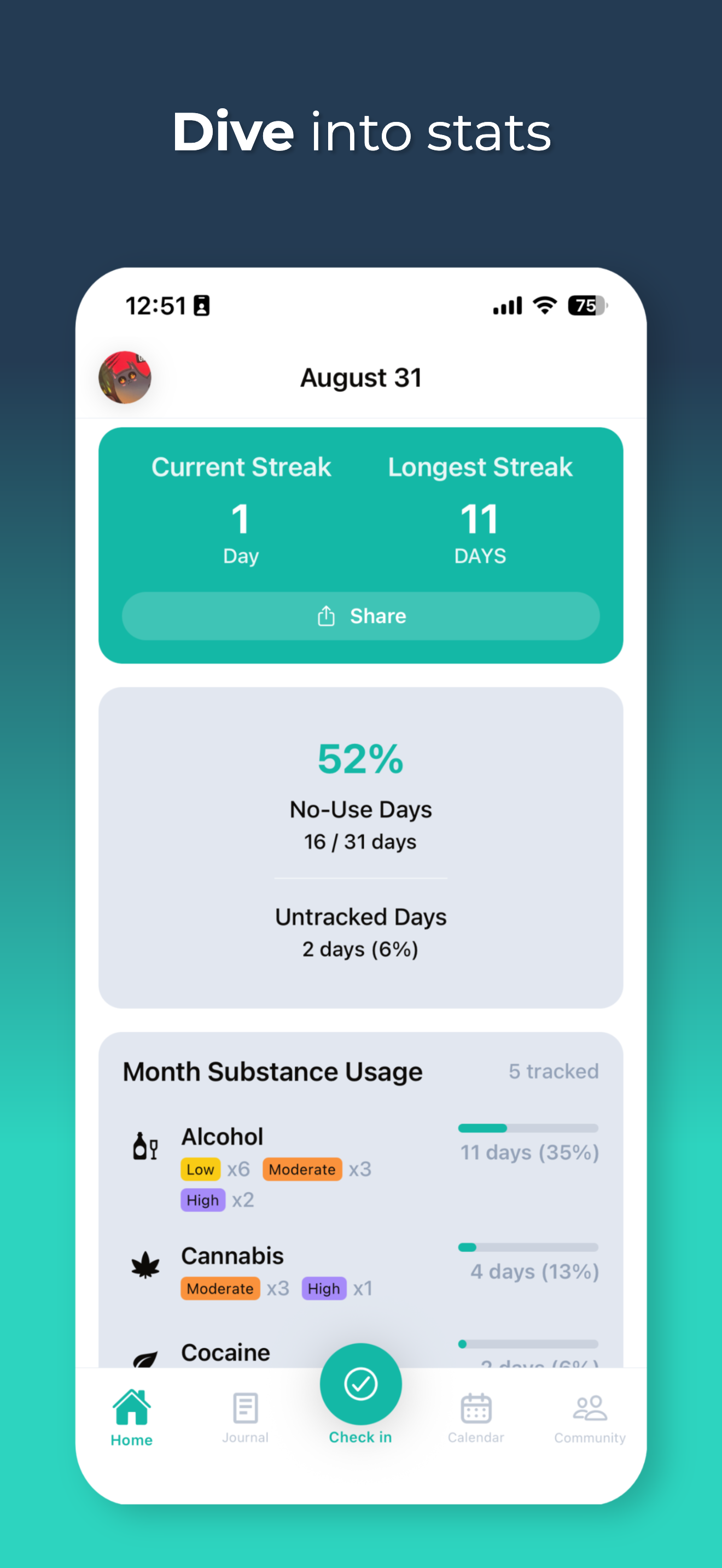 Remedy - Substance Use Tracker screenshot 7