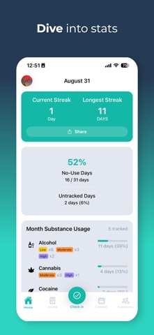 Remedy - Substance Use Tracker Screenshot 7 of 9