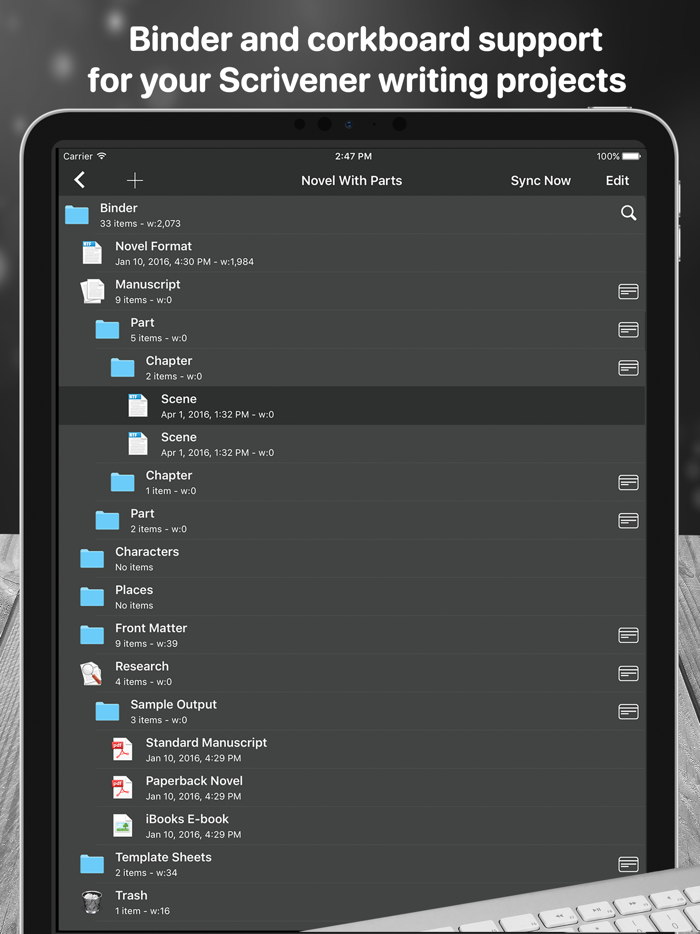 Scrivener Companion - Scrivo 4