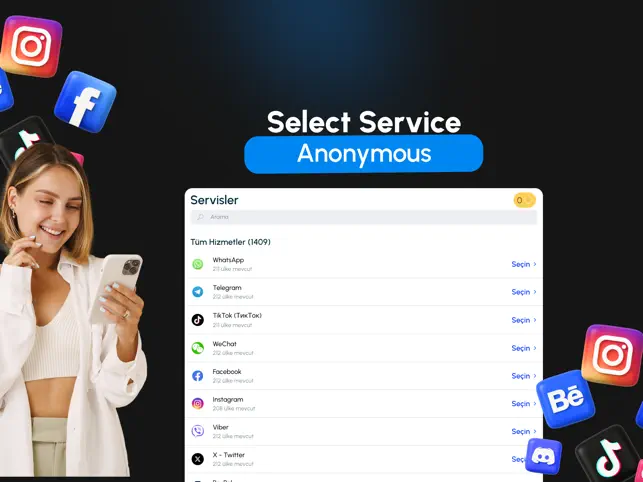 Números virtuais SMS GetCode_4