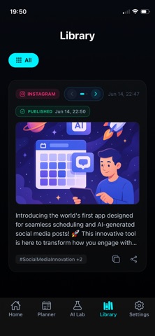 AI SMM Postmatic: Scheduling screenshot