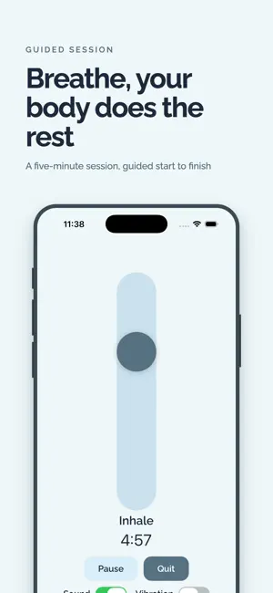 Handflow - Slow breathing screenshot 2
