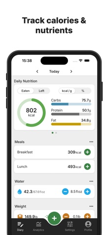 AI Calorie Counter: KiloTrack iPhone screenshot