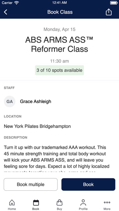 New York Pilates Screenshot