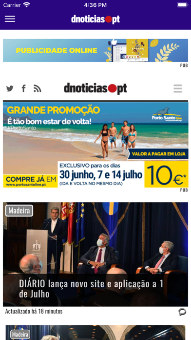 Screenshot #1 pour dnoticias.pt
