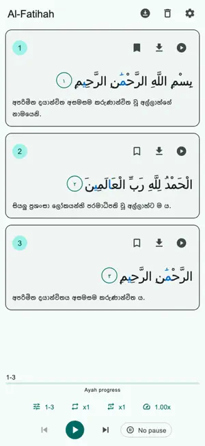 Quran in Sinhala screenshot 2