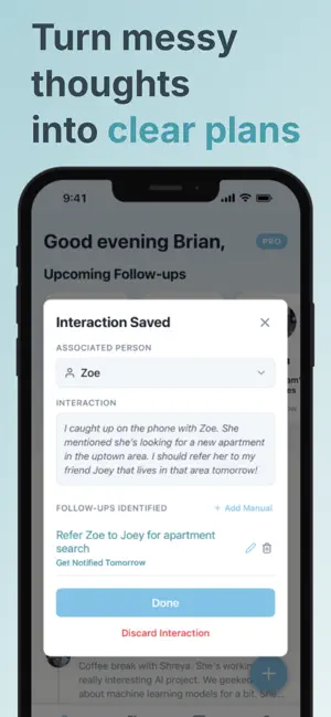 In The Loop: Friend Reminder screenshot 2