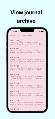 Daily Pages - Morning Journal iPhone screenshot
