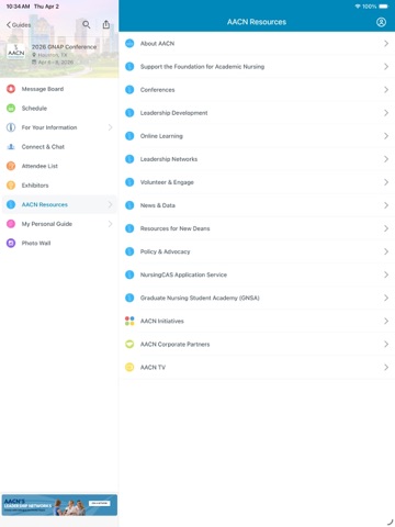 AACN Events iPad screenshot