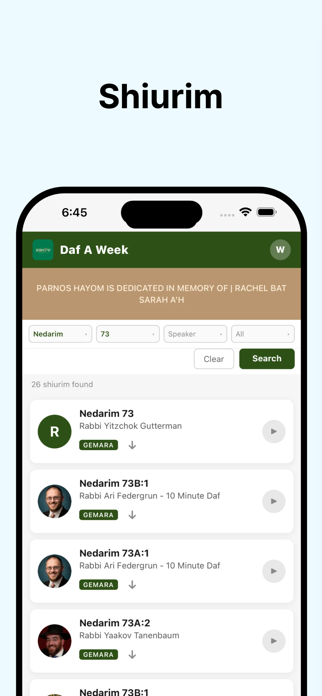 Daf A Week Screenshot 1 of 4