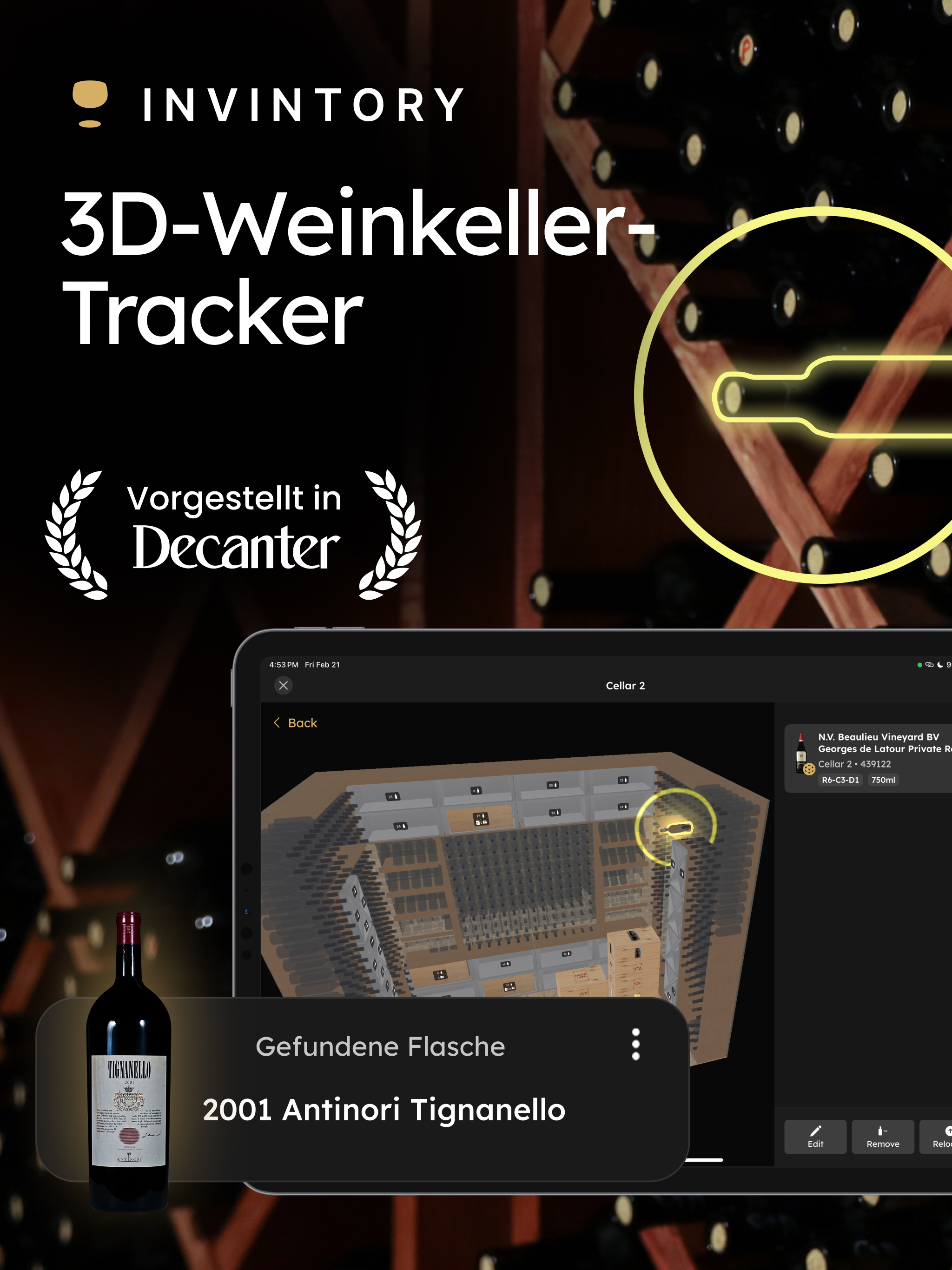Wein Scanner App von InVintory